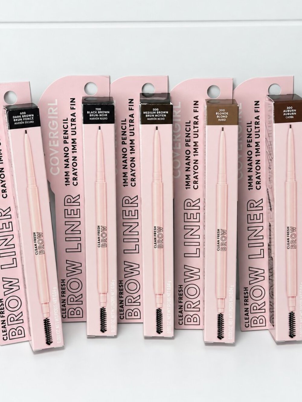 NEW CoverGirl Clean Fresh Brow Liner Nano Pencil 5pc Bundle